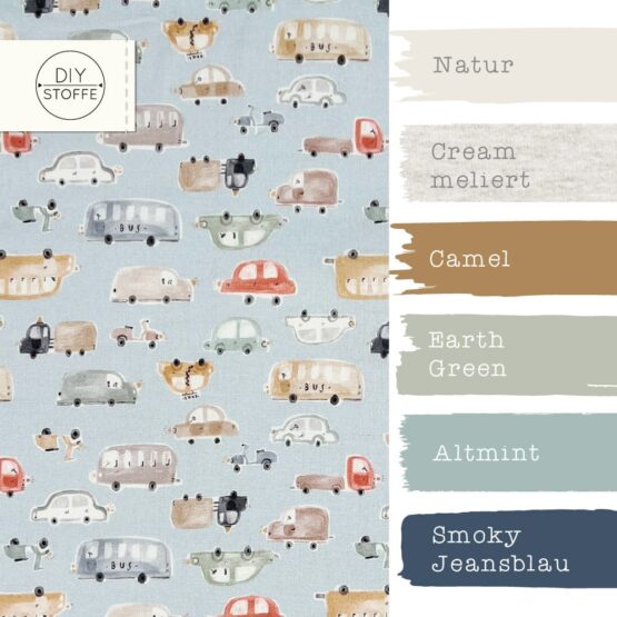 Farbkombi Popeline Traffic Jam