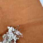 Leichter Baumwollfleece Zimt C Ware