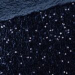 Samt Jersey mit Pailletten – Navyblau