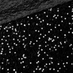 Samt Jersey mit Pailletten – Schwarz