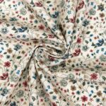 Popeline - Antique Flowers - Natur