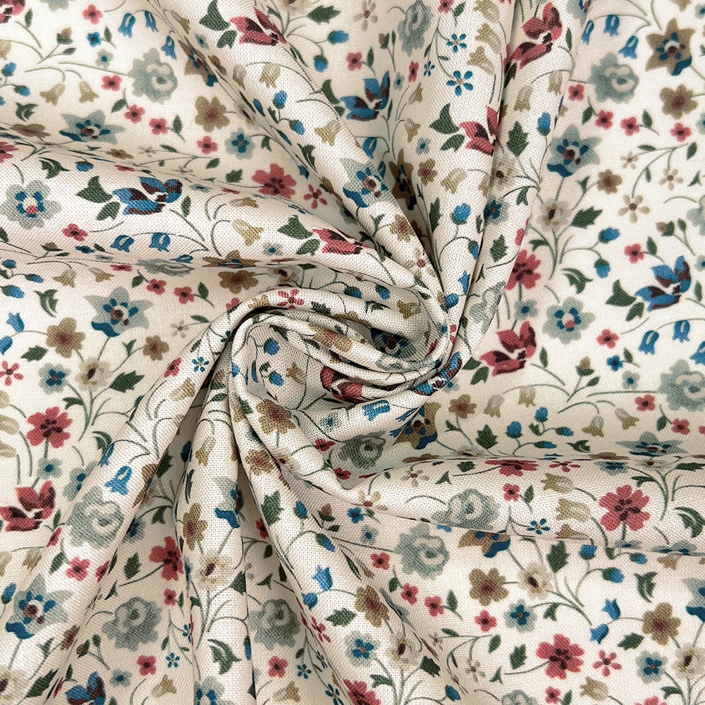 Popeline - Antique Flowers - Natur Popeline - Antique Flowers - Natur