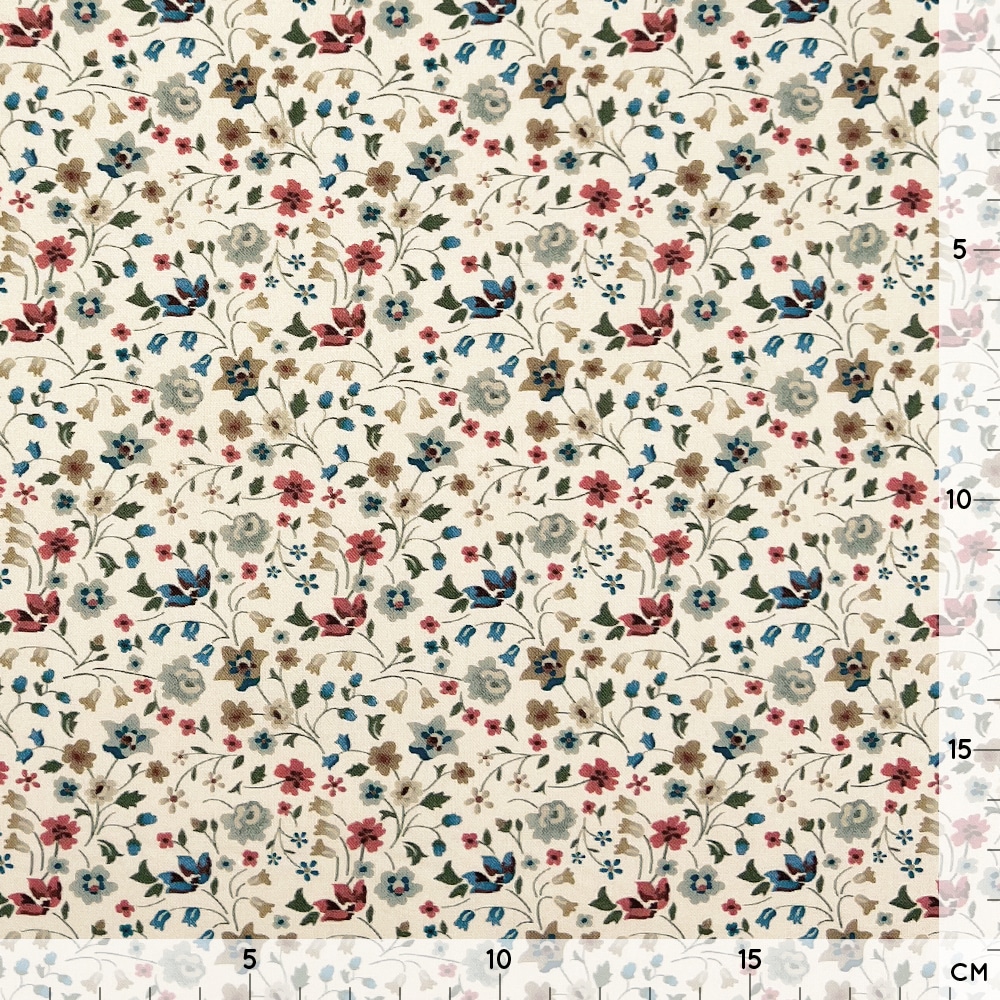 Popeline - Antique Flowers - Natur Popeline - Antique Flowers - Natur