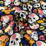 Popeline - Dia De Los Muertos - Schwarz