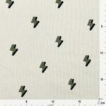 Rippenjersey – Blitze – Natur Sprenkel – ORGANIC