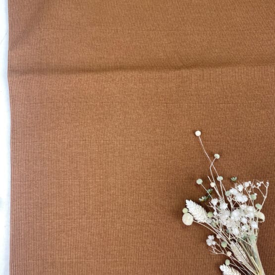 Rippenjersey Schlauchware Sweet Caramel C Ware