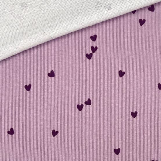 Rippenjersey Sweet Hearts 2