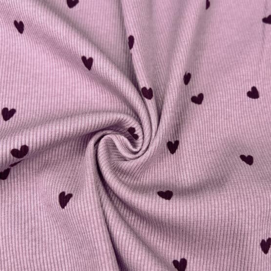 Rippenjersey Sweet Hearts 3