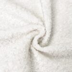 Shiny Velvet-Bouclé – Cremeweiß