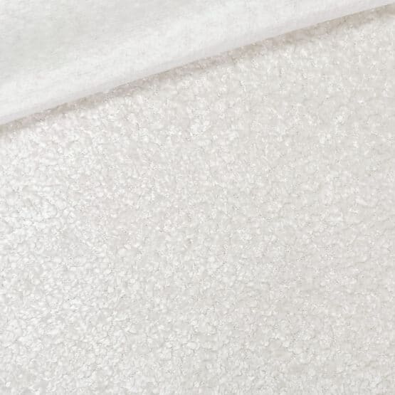 Shiny Velvet Boucle Cremeweiss