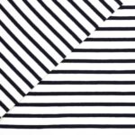 Single Jersey – Cremeweiß/Schwarz – gestreift