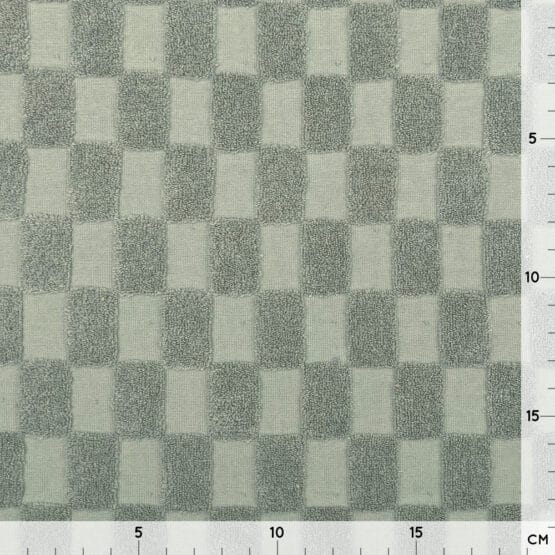Single Jersey Jacquard Frottee Check Schilf 1