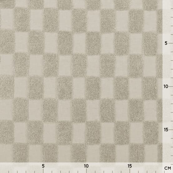 Single Jersey Jacquard Karo Natur 1