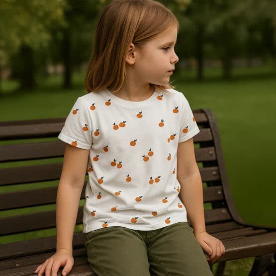 Single Jersey Orangen Ki