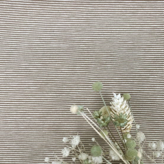 Single Jersey Smoky Beige 1mm Gestreift C Ware