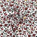 Single Jersey - Sprinkle Flowers - Weiß