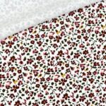 Single Jersey - Sprinkle Flowers - Weiß