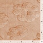 Teddyplüsch – Fleece – Blumen Pastell Soft Blush