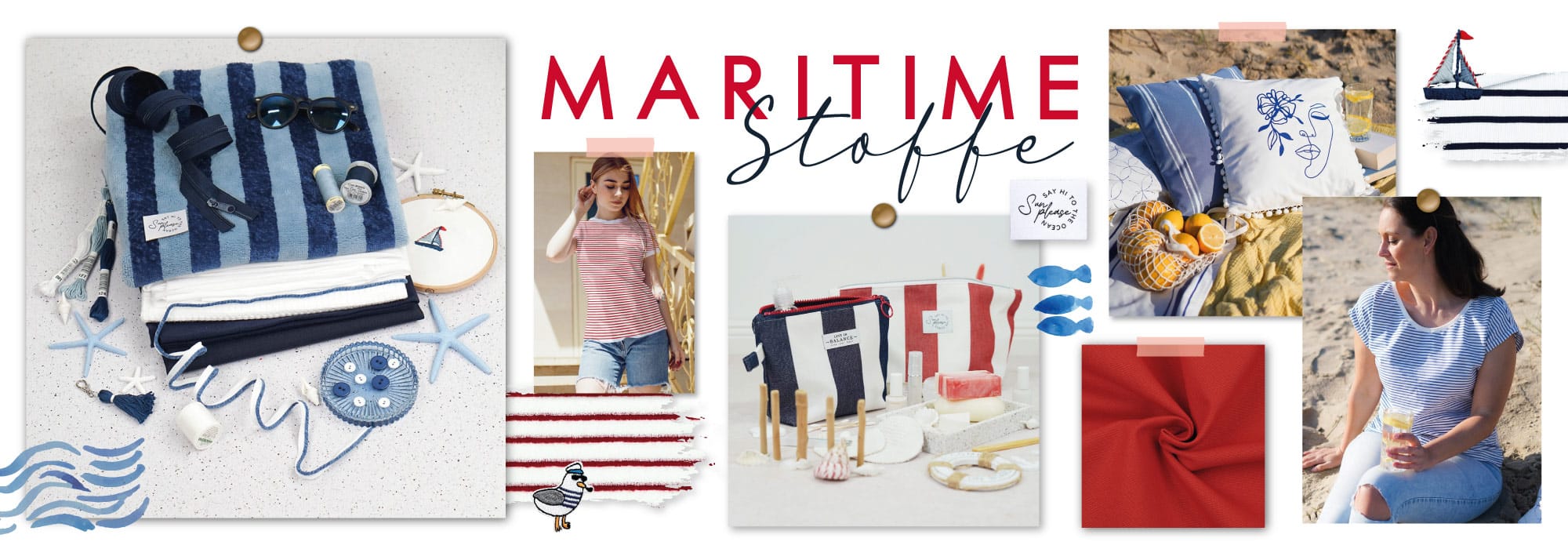 Maritime Stoffe