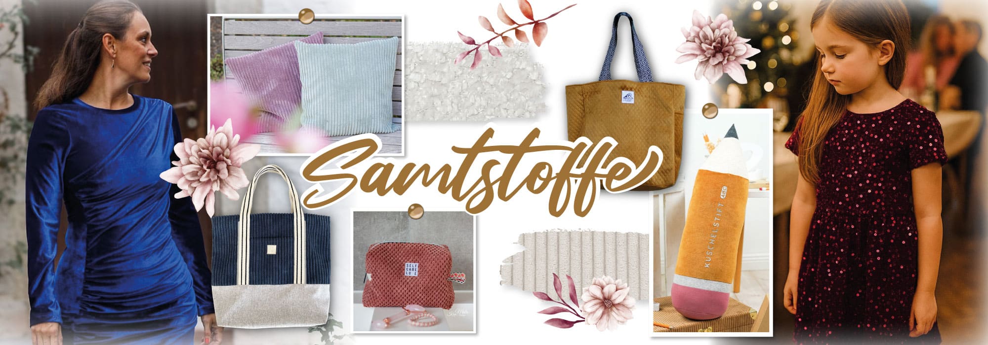 „Samtstoffe“