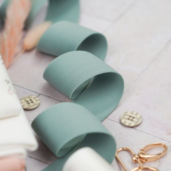 DIY Stoffmix - Gurtbandzubehör - Gummiband - Knopf