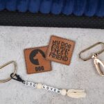 DIY Stoffmix - Label - Buchstabenperlen - Karabiner