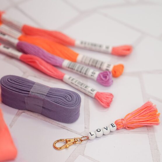 DIY Stoffmix - Karabiner - Schrägband - Sticktwist