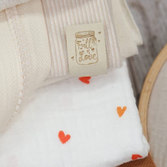 DIY Stoffmix - Reißverschluss - Label