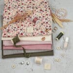 DIY Stoffmix - Label - Garn - Knopf - Kordelstopper - Gummiband