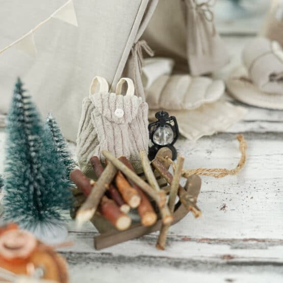 DIY Wichtelwelt - Zelt - Rucksack - Laterne