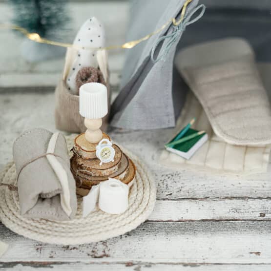 DIY Wichtelwelt - Zelt - Wecker - Luftmatratze - Matratze