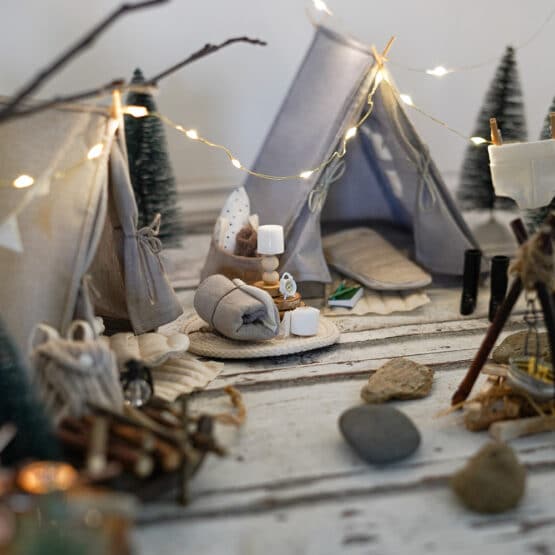 DIY Wichtelwelt - Zelt - Schlafsack - Matratze