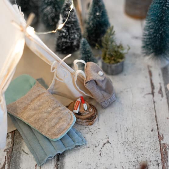 DIY Wichtelwelt - Schlafsack - Luftmatratze - Rucksack - Zahnpasta