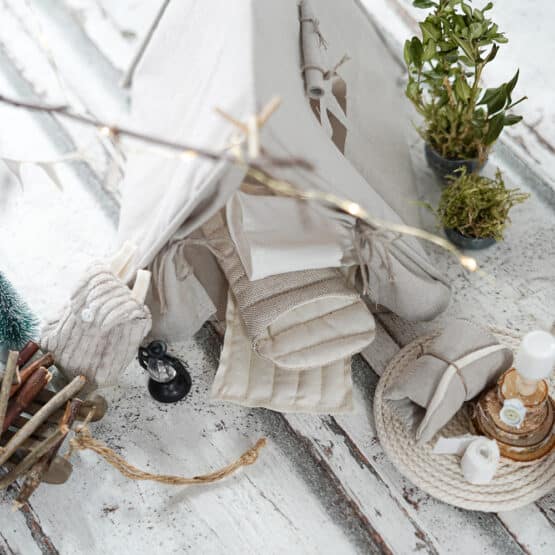 DIY Wichtelwelt - Zelt - Rucksack - Schlafsack - Luftmatratze - Laterne