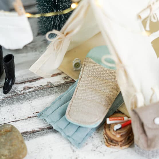 DIY Wichtelwelt - Zelte - Zahnpasta - Schlafsack - Luftmatratze