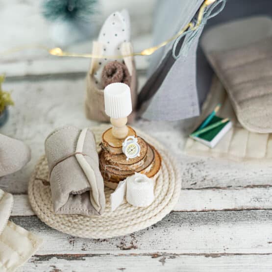 DIY Wichtelwelt - Zelt - Wecker - Decke