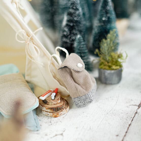 DIY Wichtelwelt - Zelt - Zahnpasta - Rucksack