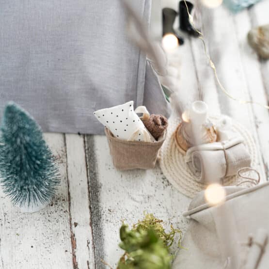 DIY Wichtelwelt - Zelt - Decke - Utensilo