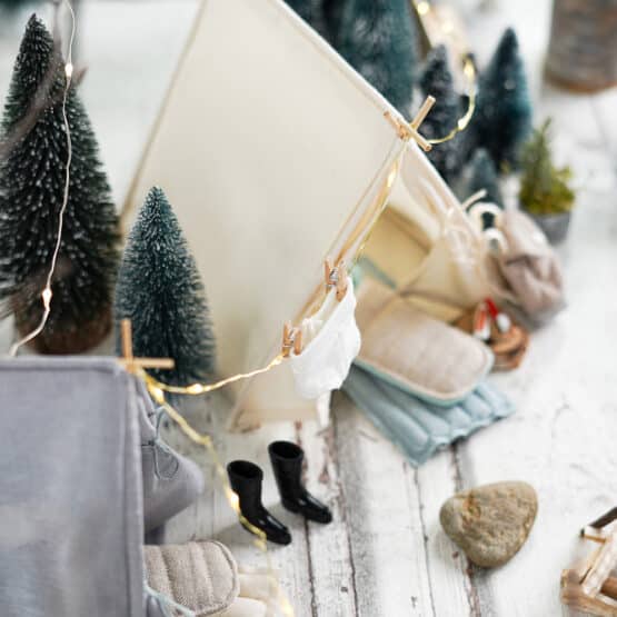 DIY Wichtelwelt - Schlüppi - Stiefel - Schlafsack - Luftmatratze