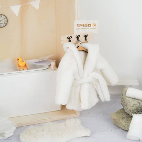 Diy Wichtelwelt 619 Bademantel Badeente Haken