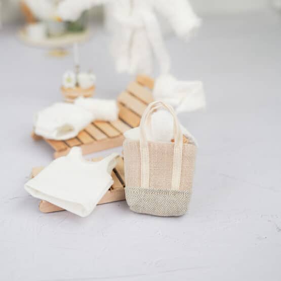 DIY Wichtelwelt - Bastelhölzer - Schlüppi - Hemd - Utensilo