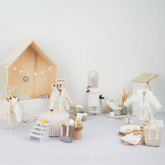 DIY Wichtelwelt - Bastelhölzer - Schlüppi - Hemd - Utensilo - Bademantel - Holzboxhaus