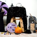 DIY Stoffe Inspiration - Kissen - Wichtel - Stickset Halloween - Bonbon - Pailletten