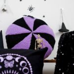 DIY Stoffe Inspiration - Kissen - Halloween - Bonbon - Pailletten - Plott