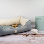 Diy Stoffe Inspiration 578g Hundekoerbchen Tierbett Tierkoerbchen Animal Dekostoff Mittelschwer Dunkles Almint Deko Boucle Cremeweiss