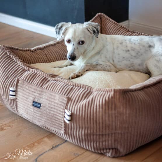 Diy Stoffe Inspiration 578k Hundekoerbchen Tierbett Tierkoerbchen Animal Velvet Breitcord Light Toffee Deko Boucle Cremeweiß