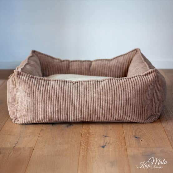 Diy Stoffe Inspiration 578o Hundekoerbchen Tierbett Tierkoerbchen Animal Velvet Breitcord Light Toffee