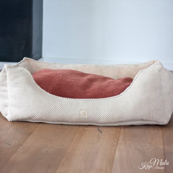 Diy Stoffe Inspiration 578t Hundekoerbchen Tierbett Tierkoerbchen Animal Velvet Strukturiert Soft Blush Natur Teddy Dunkles Natur