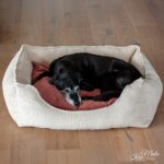 Diy Stoffe Inspiration 579a Hundekoerbchen Tierbett Tierkoerbchen Animal Velvet Strukturiert Soft Blush Natur Teddy Dunkles Natur