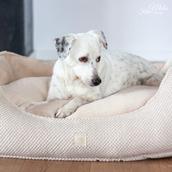 Diy Stoffe Inspiration 579j Hundekoerbchen Tierbett Tierkoerbchen Animal Velvet Strukturiert Soft Blush Natur Teddy Dunkles Natur